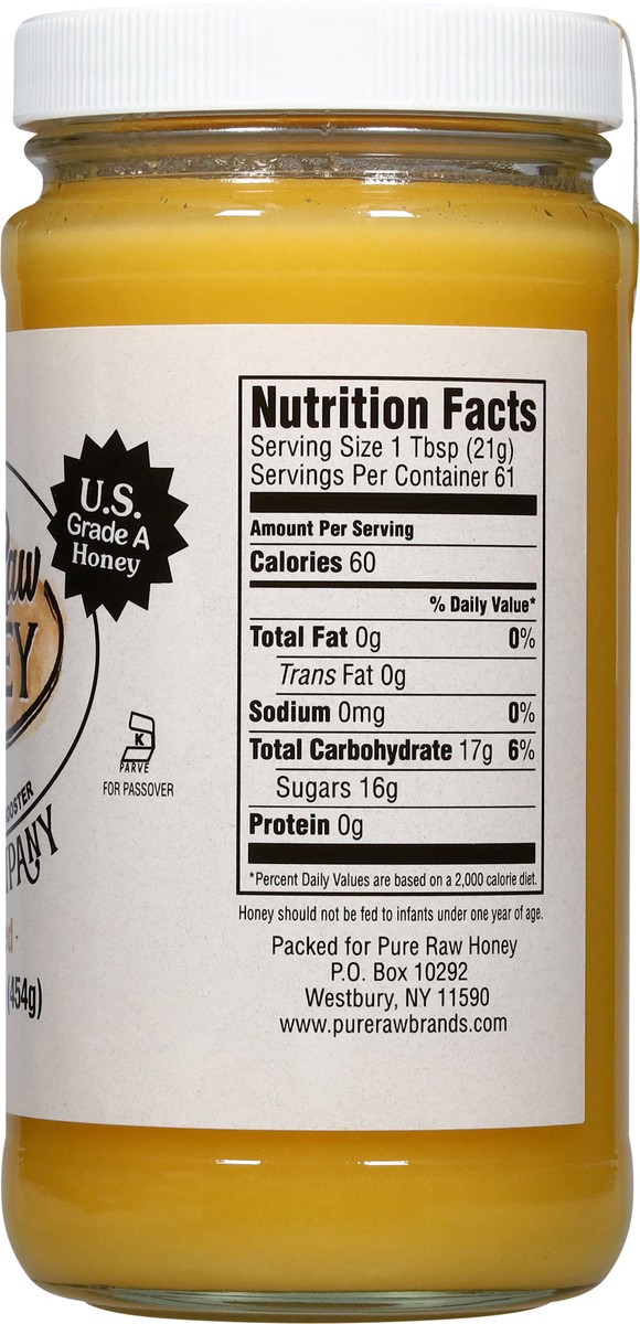 slide 5 of 14, The Pure Raw Honey Company Unfiltered Honey 16 oz, 16 oz