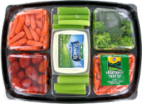 slide 1 of 2, Kroger Veggie Tray With Dip, 40 oz