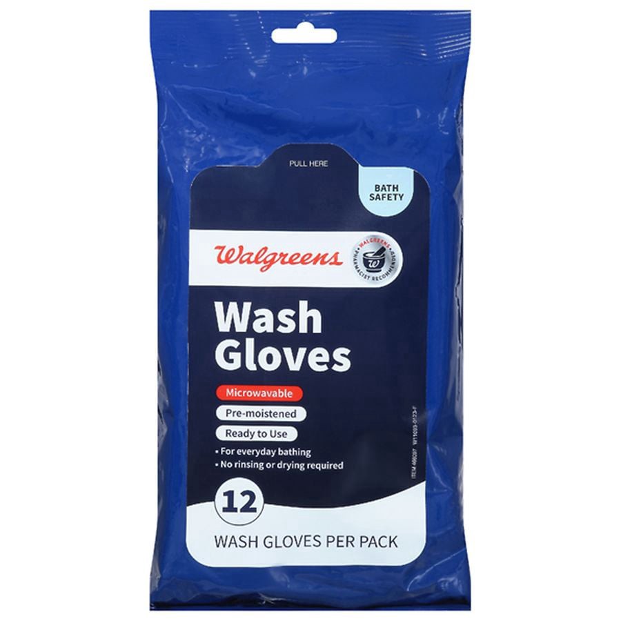 slide 1 of 5, Walgreens Wash Gloves, 12 ct