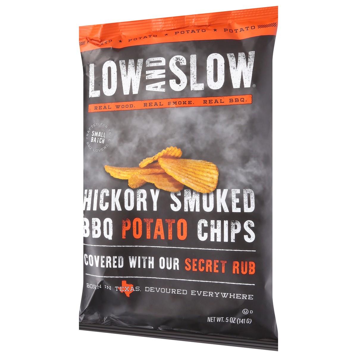 slide 8 of 14, Low and Slow Hickory Smoked BBQ Potato Chips 5 oz, 5 oz