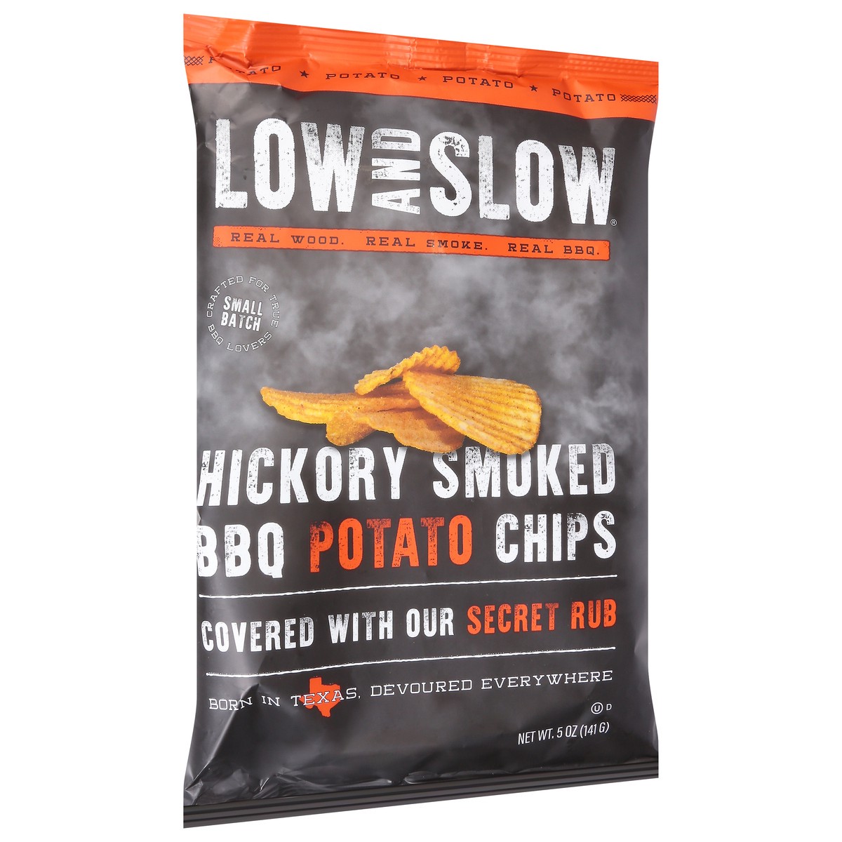 slide 14 of 14, Low and Slow Hickory Smoked BBQ Potato Chips 5 oz, 5 oz