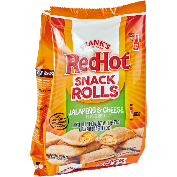 slide 17 of 19, Frank's RedHot Jalapeno & Cheese Flavored Snack Rolls, 18 oz, 18 oz