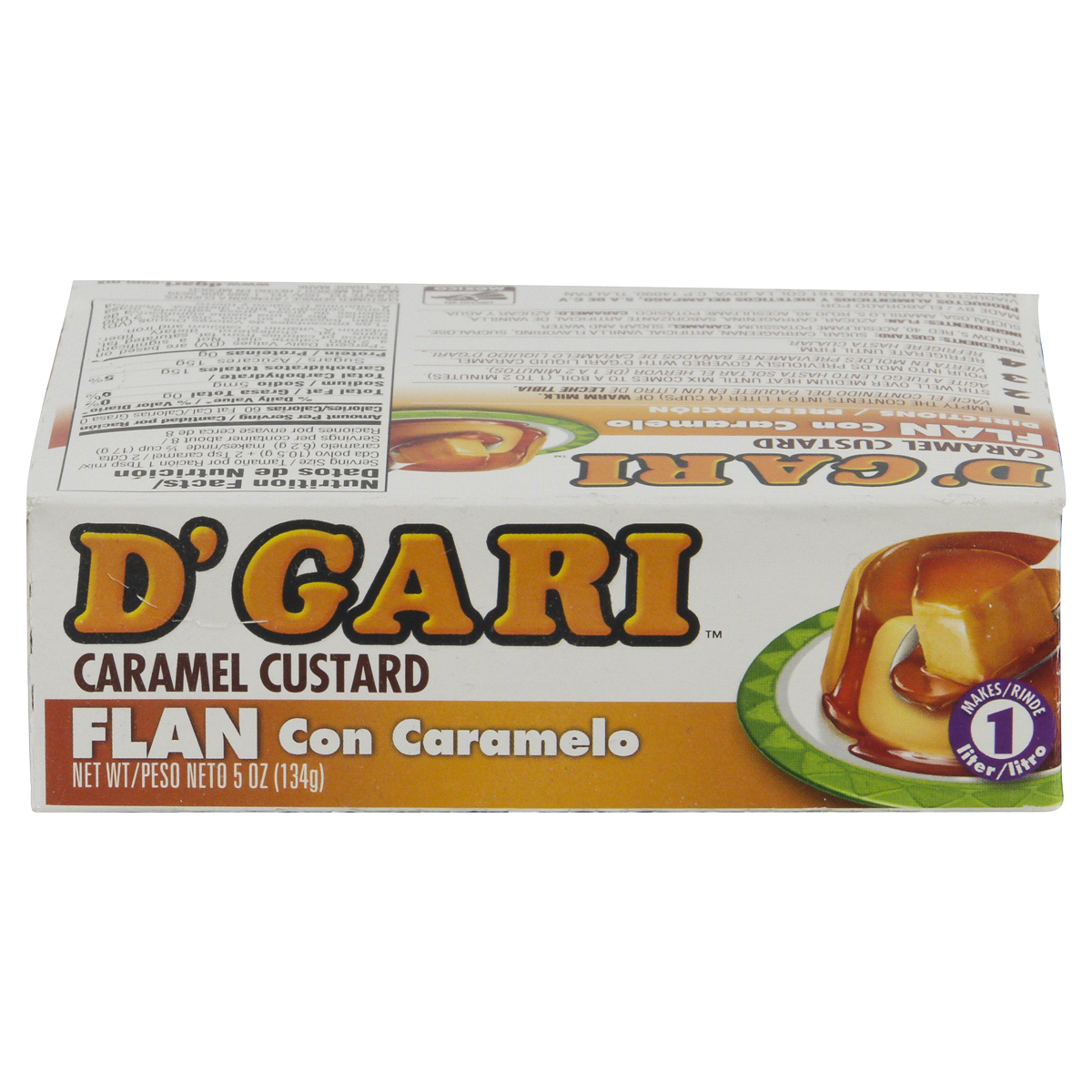slide 3 of 6, D'Gari Caramel Flan, 5 oz