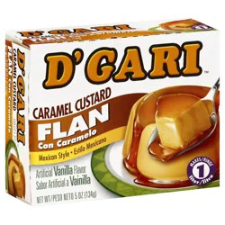 D'Gari Caramel Flan 5 oz