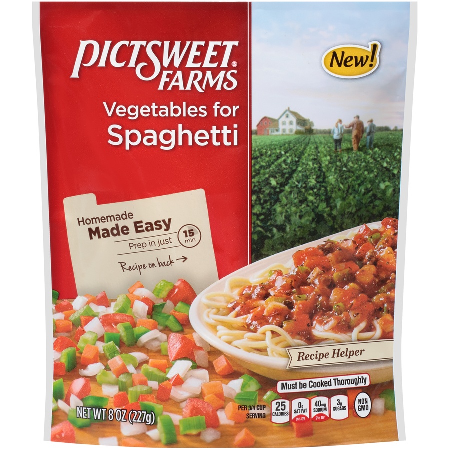 slide 1 of 6, PictSweet Farms Frozen Vegetables For Spaghetti, 8 oz