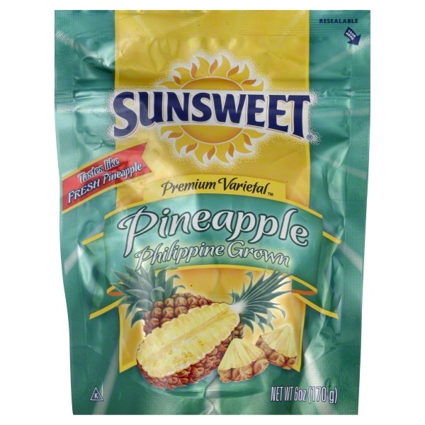 slide 1 of 2, Sunsweet Premium Pineapple, 6 oz