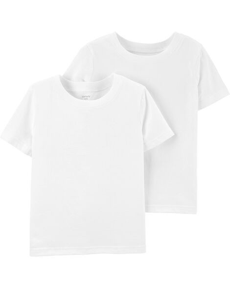 slide 1 of 2, Carter's Carters 2-Pack Cotton Undershirts White 8, 1 ct