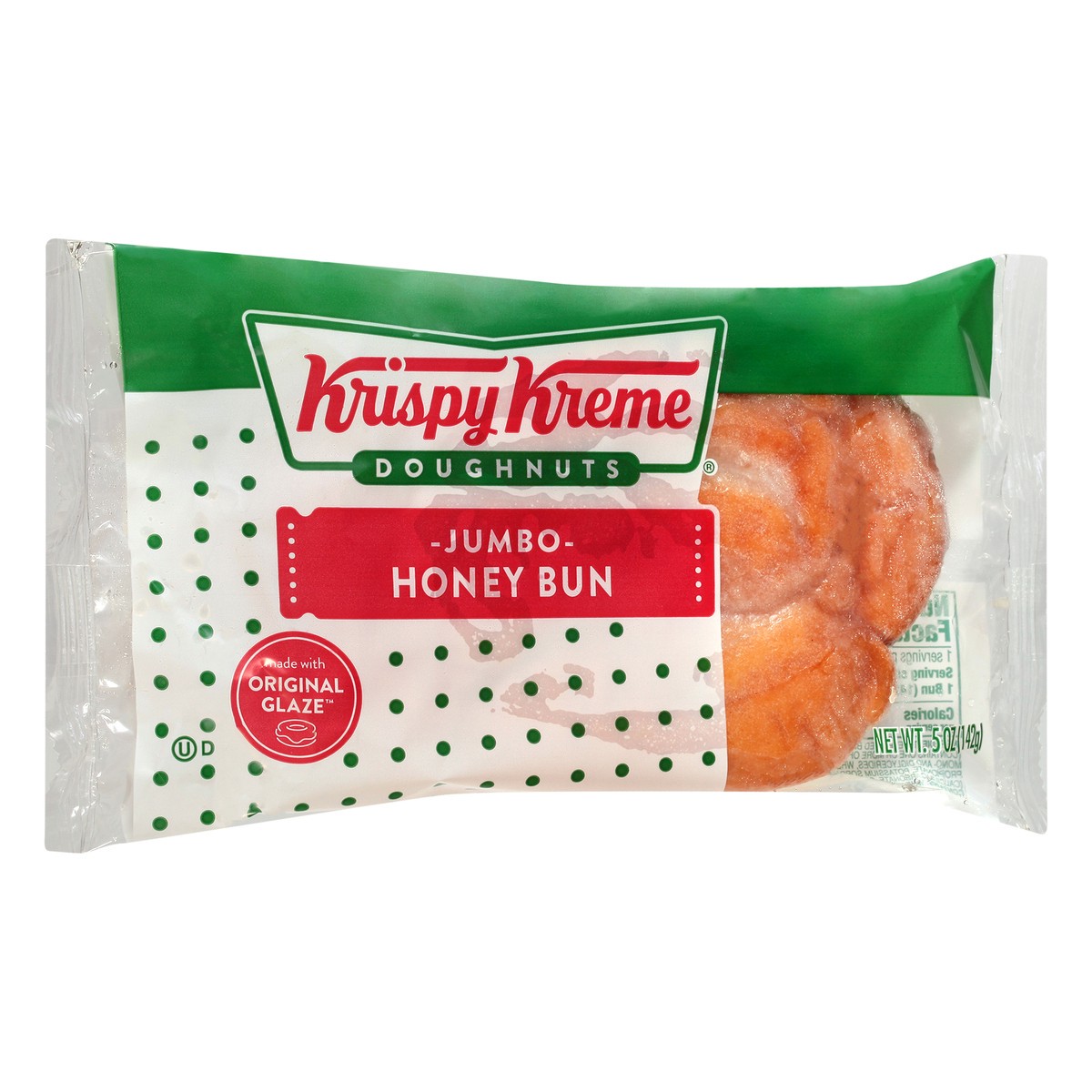 slide 4 of 13, Krispy Kreme Jumbo Honey Bun 5 oz, 5 oz