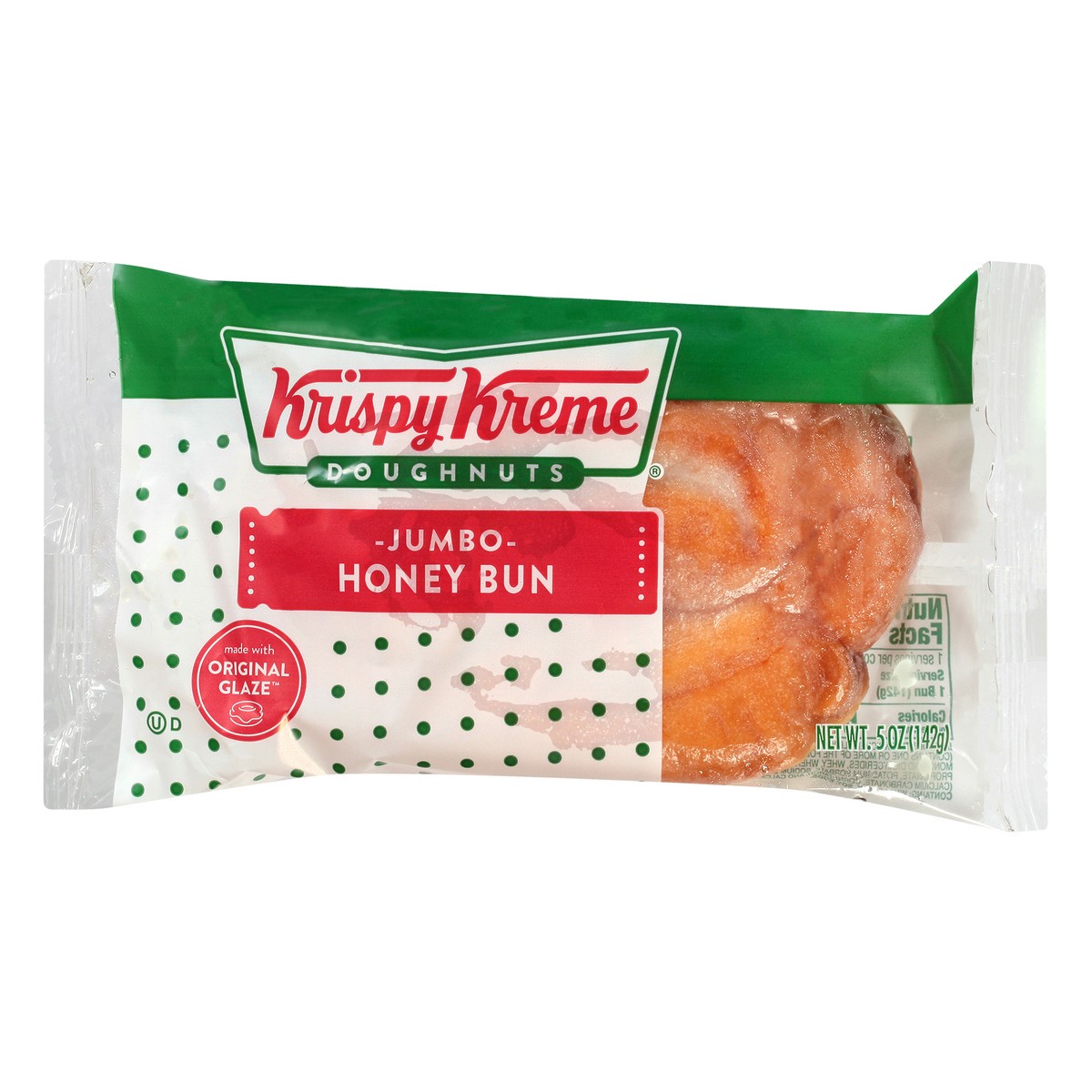 slide 12 of 13, Krispy Kreme Jumbo Honey Bun 5 oz, 5 oz