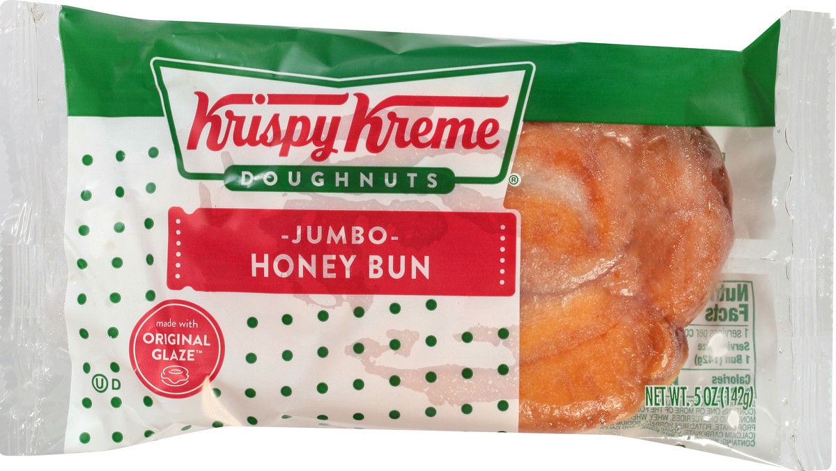 slide 13 of 13, Krispy Kreme Jumbo Honey Bun 5 oz, 5 oz