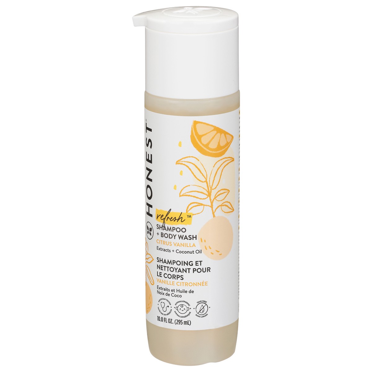 slide 3 of 9, Honest Refresh Citrus Vanilla Shampoo + Body Wash 10.0 fl oz, 10 oz