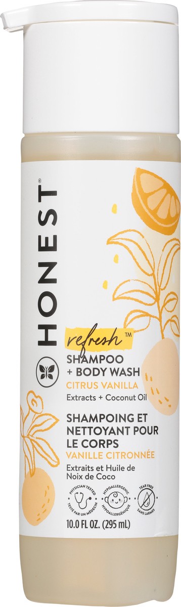 slide 6 of 9, Honest Refresh Citrus Vanilla Shampoo + Body Wash 10.0 fl oz, 10 oz