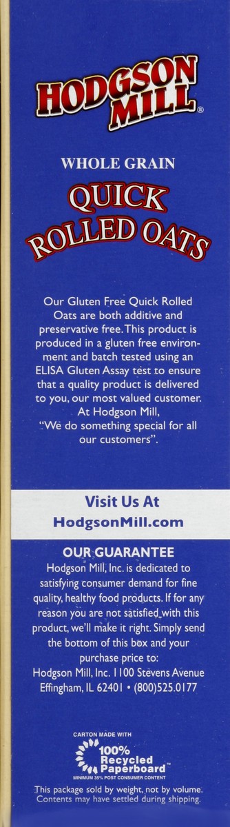 slide 2 of 4, Hodgson Mill Rolled Oats 18 oz, 18 oz