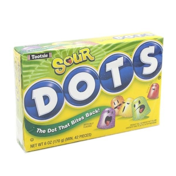 slide 1 of 1, Tootsie Roll Industries Inc. Sour Dots Theater Box, 6 oz