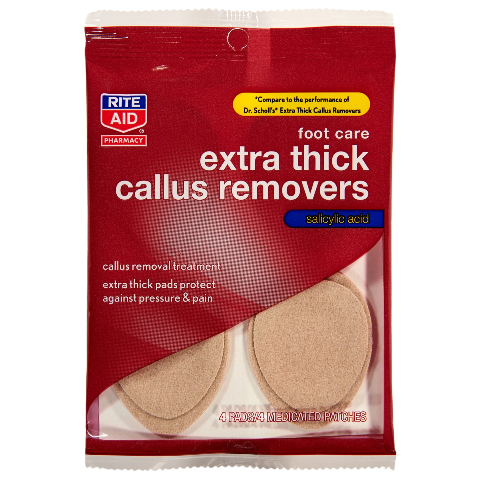 slide 1 of 2, Rite Aid Ra Callus Rem Ex Thick, 4 ct