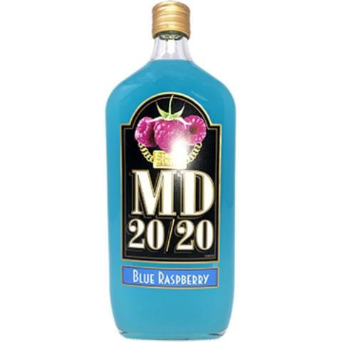 slide 1 of 4, Mad Dog by MD 20/20 Bling Bling Blue Razz Wine 200 ml, 200 ml