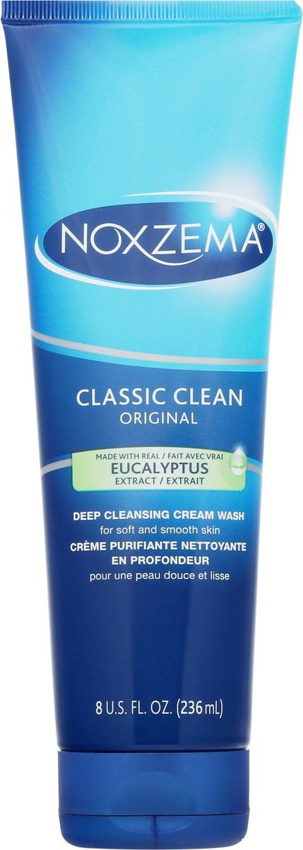 slide 6 of 9, Noxzema Deep Cleansing Cream For healthy-looking and soft skin Original Face Cleanser Face Wash Removes Dirt, Makeup and Oil, 236 ml