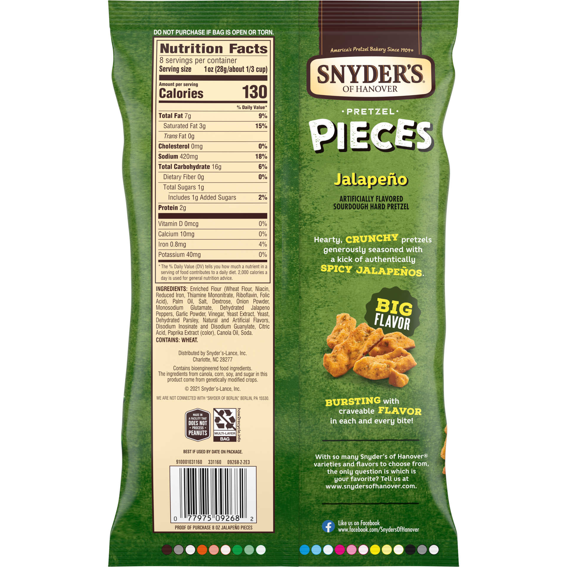 slide 2 of 5, Snyder's of Hanover Pretzel Pieces, Jalapeno, 8 oz, 8 oz