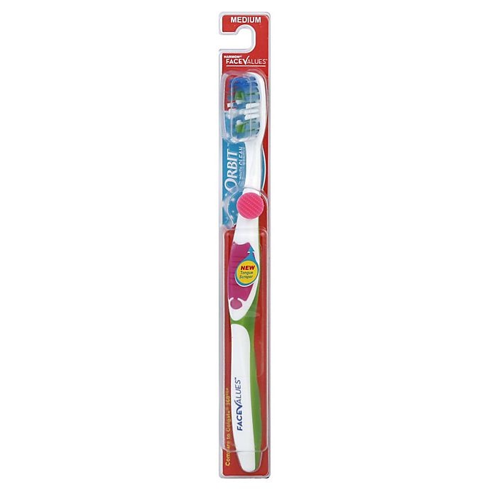 slide 1 of 1, Harmon Face Values Orbit Medium Toothbrush, 1 ct