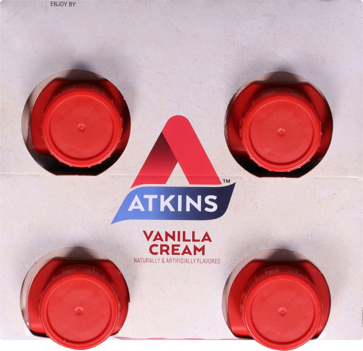 slide 9 of 9, Atkins Vanilla Cream Protein-Rich Shake 4 - 16.9 fl oz Shakes, 4 ct