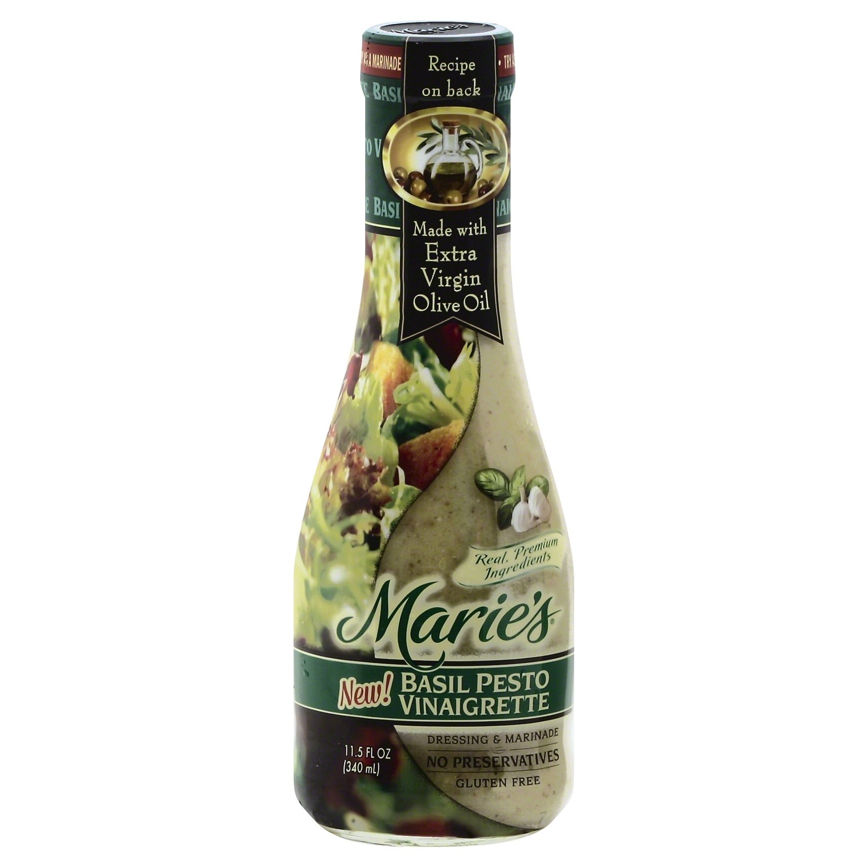 slide 1 of 1, Marie's Dressing & Marinade, Basil Pesto Vinaigrette, 11.5 oz