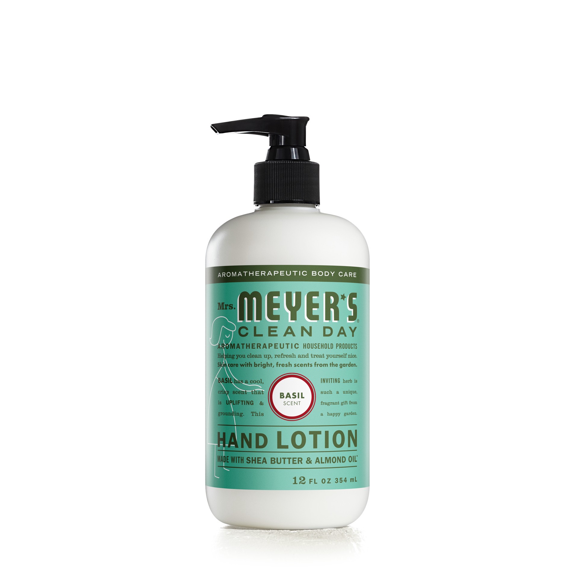 slide 1 of 9, Mrs. Meyer's Clean Day Hand Lotion, Basil Scent, 12 Ounce Bottle, 12 fl oz