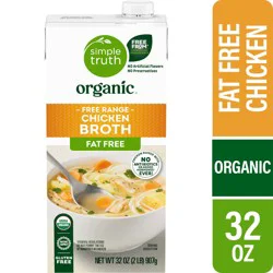 Simple Truth Organic Fat Free Free Range Chicken Broth