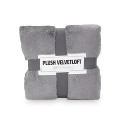 Berkshire Blanket Long Pile Velvetloft Plush, 50 in x 70 in, Castle Rock