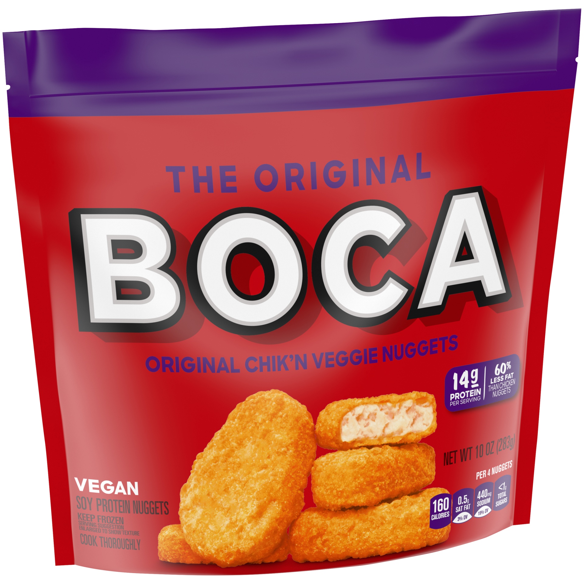 slide 2 of 6, BOCA Original Vegan Chicken Flavored Veggie Nuggets, 10 oz
