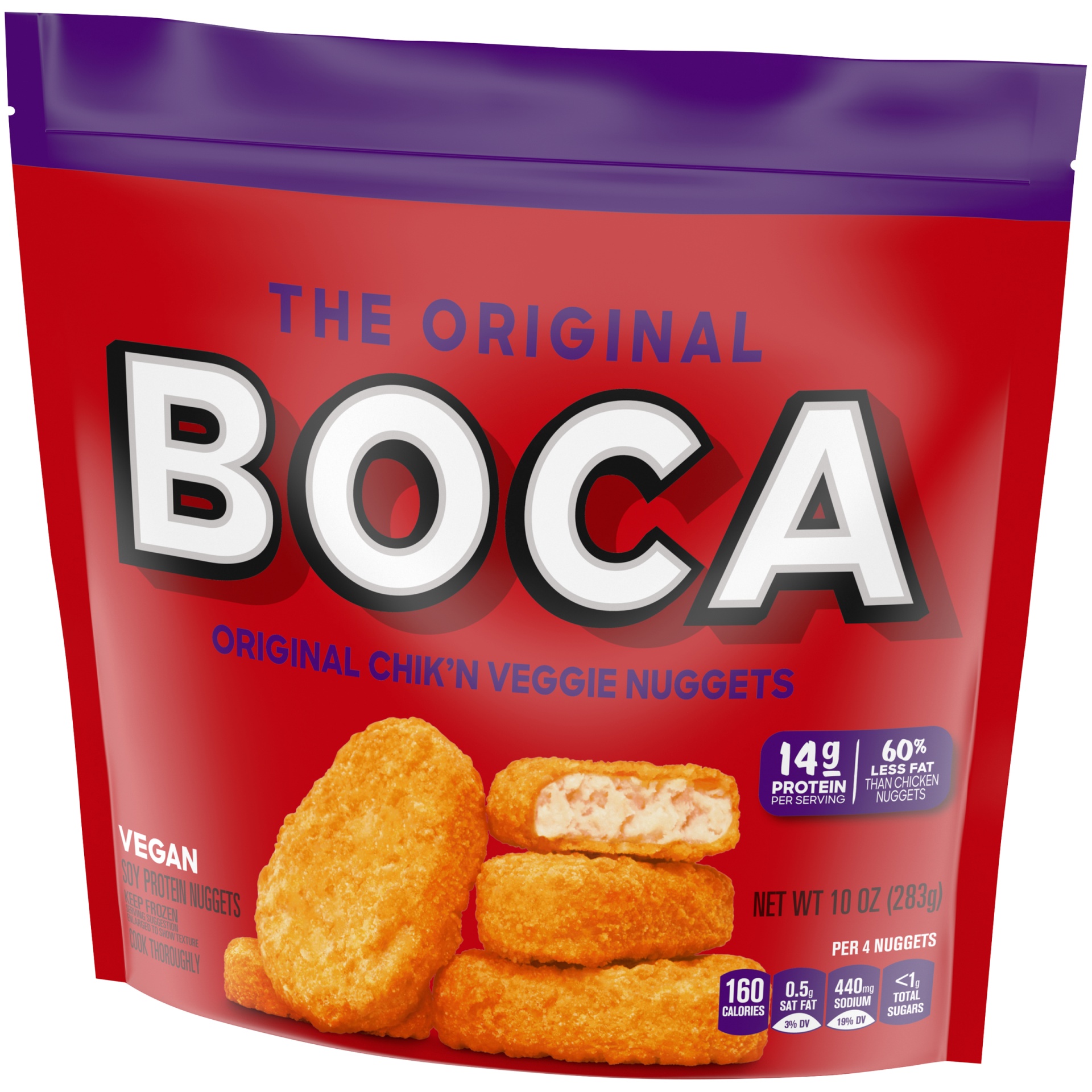 slide 3 of 6, BOCA Original Vegan Chicken Flavored Veggie Nuggets, 10 oz