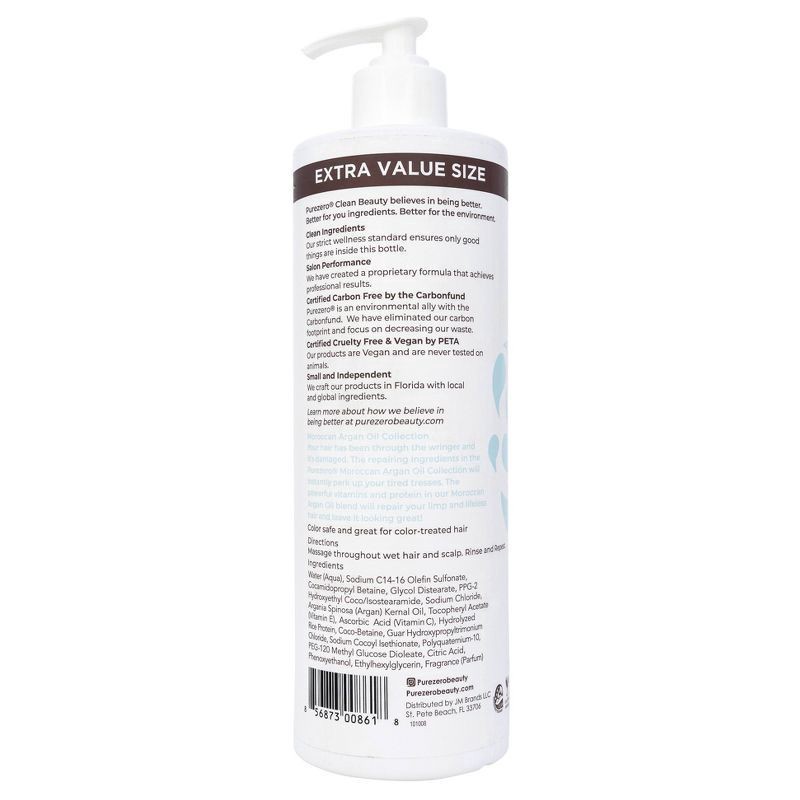 slide 2 of 3, Purezero Moroccan Argan Oil Shampoo - 20 fl oz, 20 oz