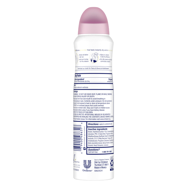 slide 6 of 9, Dove Advanced Care Dry Spray Antiperspirant Deodorant Acai Berry & Lotus Flower, 3.8 oz