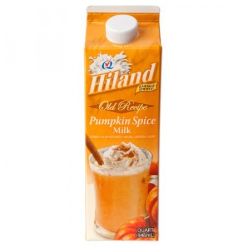 slide 1 of 1, Hiland Dairy Pumpkin Spice Milk, 32 oz