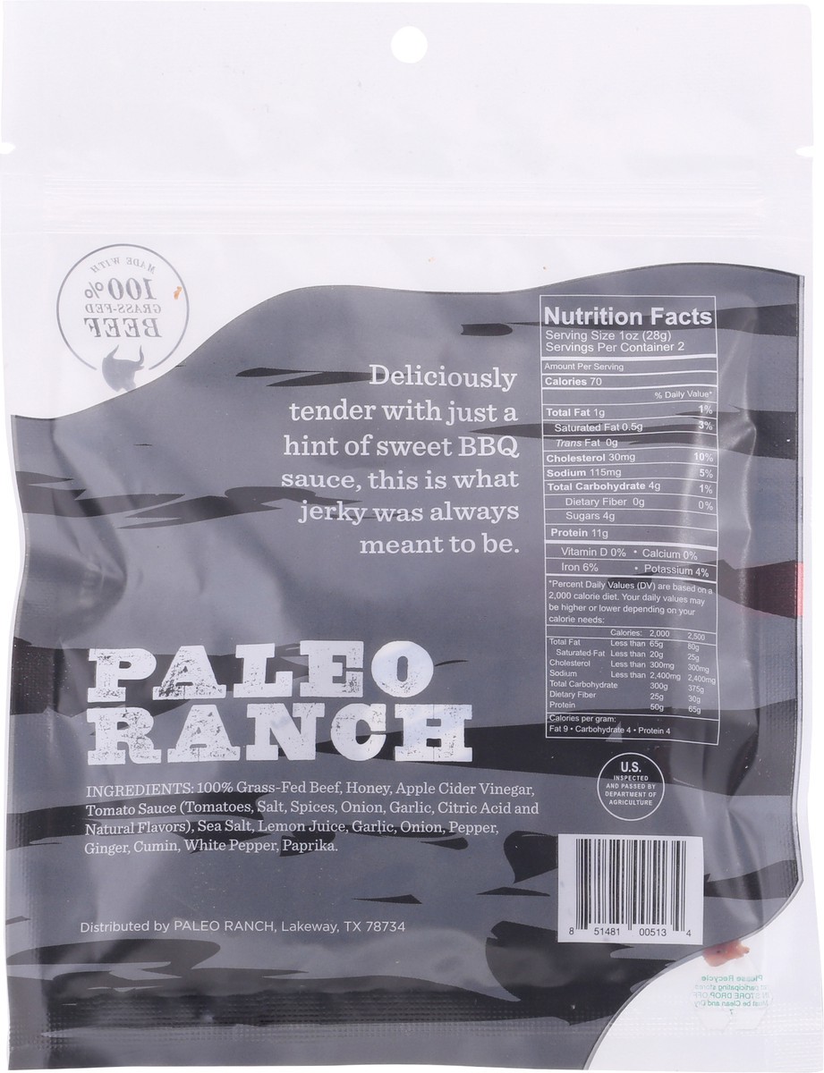 slide 2 of 13, Paleo Ranch Tender Premium Sweet Barbeque Flavor Beef Jerky 2 oz, 2 oz