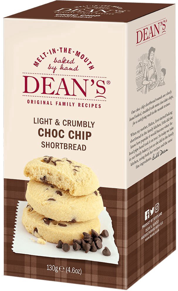slide 1 of 1, Dean's Belgian Choc Chnk Shrtbrd Rnds, 1 ct