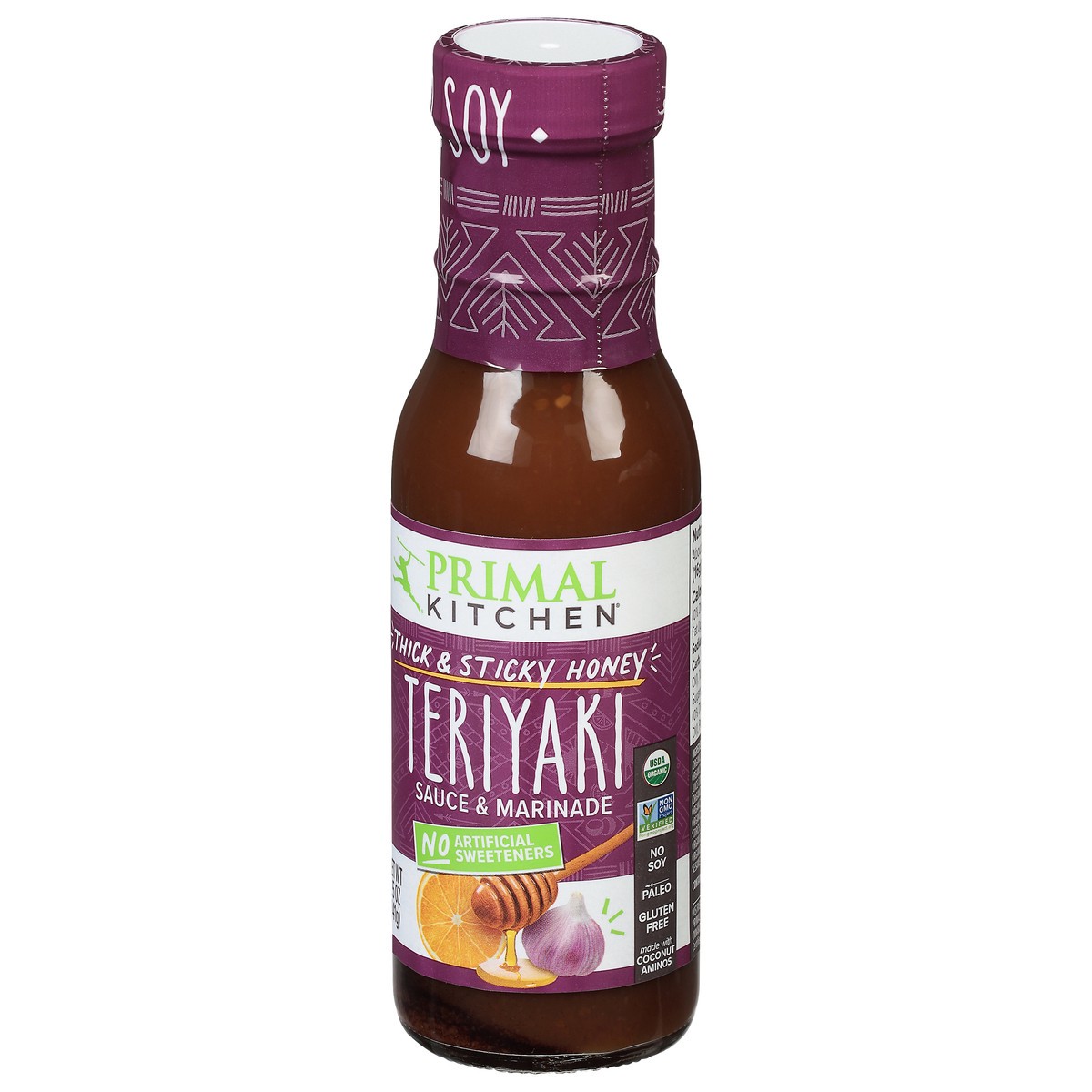 slide 4 of 13, Primal Kitchen No Soy Honey Teriyaki Sauce - 8.5 oz, 8.5 oz