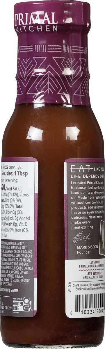 slide 8 of 13, Primal Kitchen No Soy Honey Teriyaki Sauce - 8.5 oz, 8.5 oz