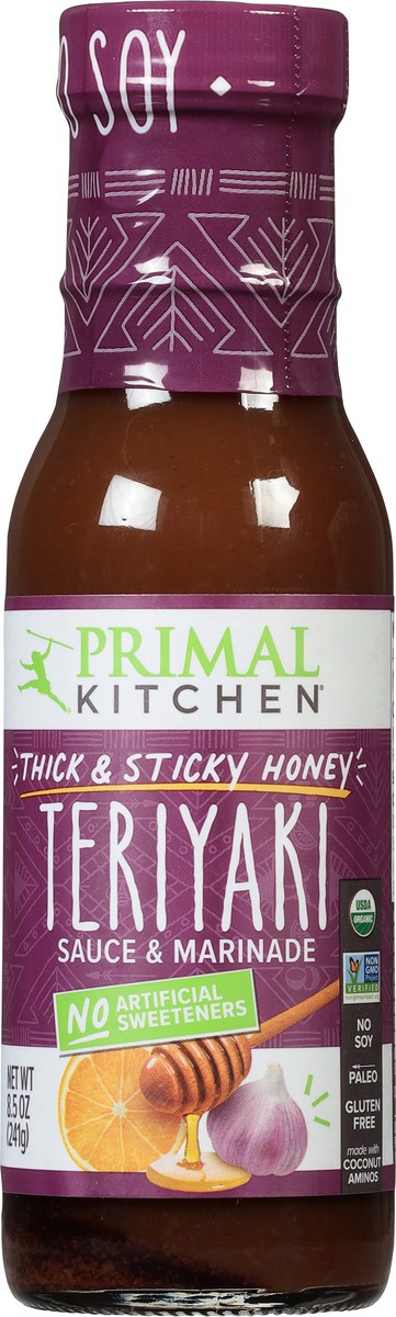 slide 5 of 13, Primal Kitchen No Soy Honey Teriyaki Sauce - 8.5 oz, 8.5 oz