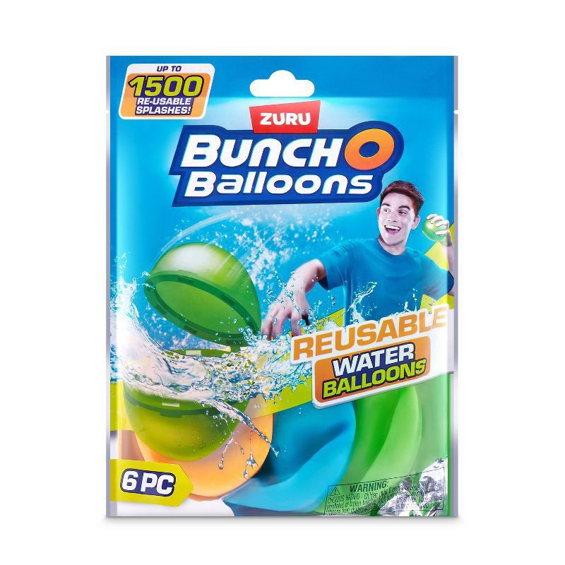 slide 4 of 7, Bunch O Balloons Reusable Water Balloons - 6pk, 6 ct