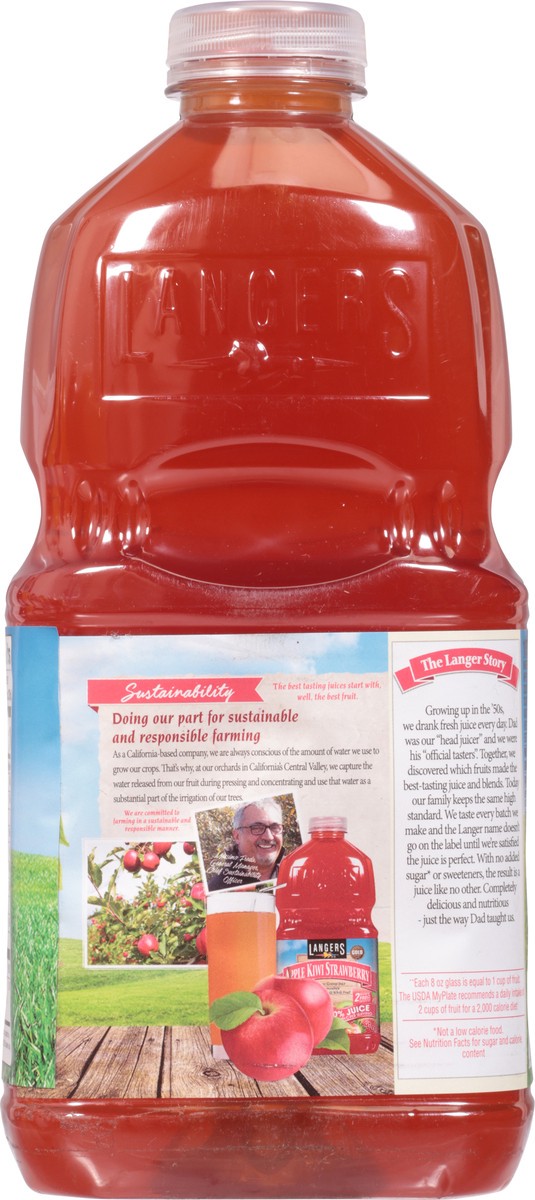 slide 5 of 14, Langers Apple Kiwi Strawberry 100% Juice - 64 fl oz, 64 fl oz