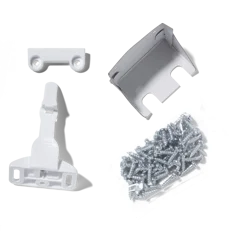 Safety 1ˢᵗ Spring-Loaded Cabinet & Drawer Latch (10pk), White