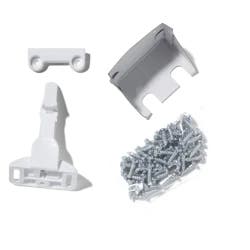 Safety 1ˢᵗ Spring-Loaded Cabinet & Drawer Latch (10pk), White