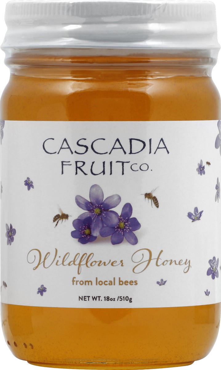 slide 5 of 6, Cascadia Fruit Co. Wildflower Honey, 18 oz