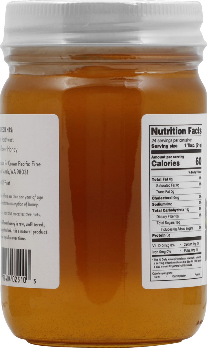 slide 6 of 6, Cascadia Fruit Co. Wildflower Honey, 18 oz