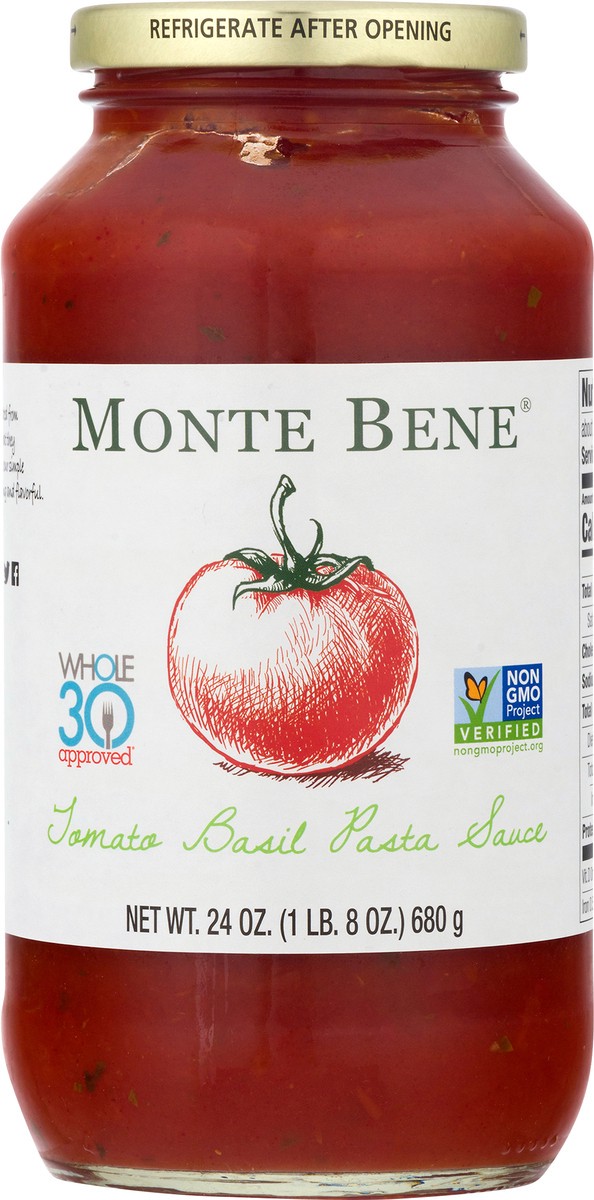 slide 8 of 10, Monte Bene Tomato Basil Pasta Sauce, 24 oz