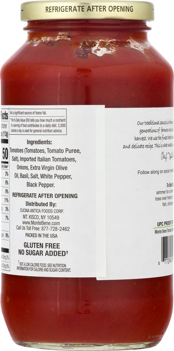 slide 6 of 10, Monte Bene Tomato Basil Pasta Sauce, 24 oz