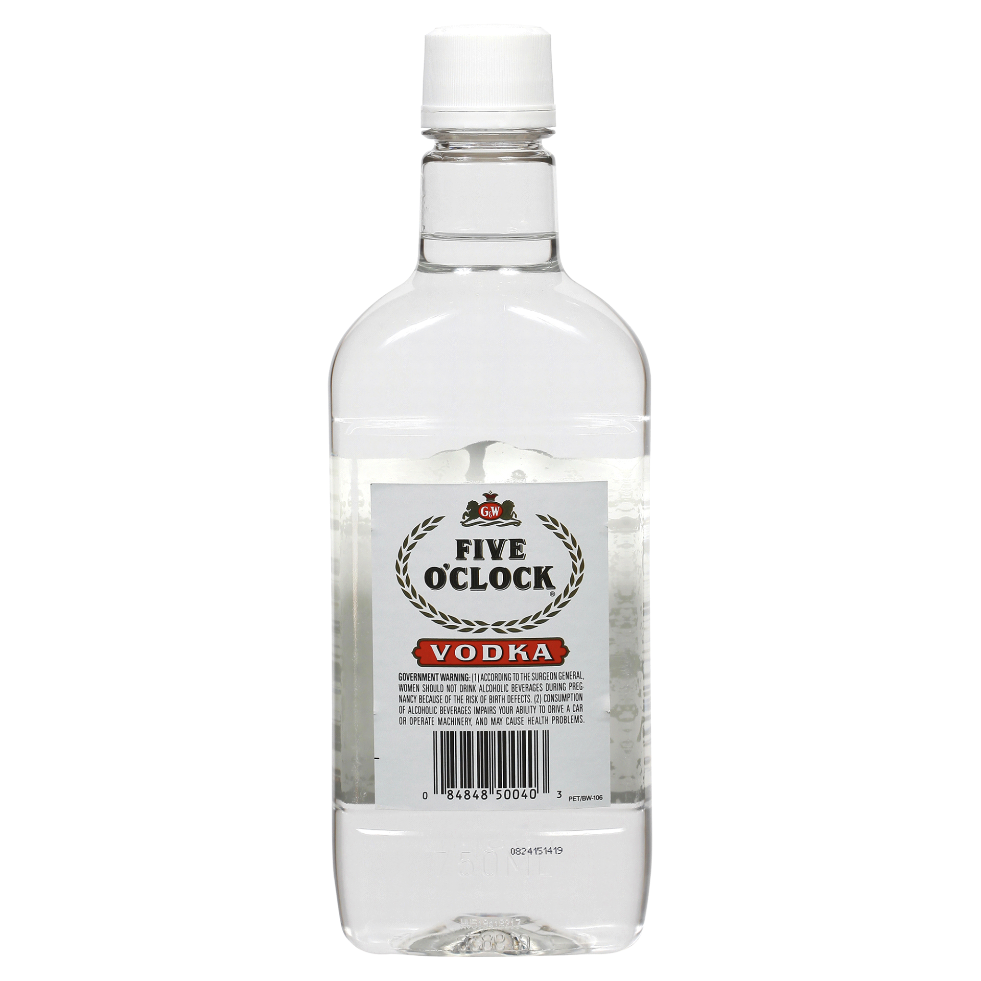 slide 1 of 1, Five O'Clock Vodka, 750 ml