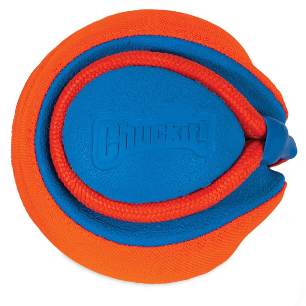 slide 6 of 6, Chuckit! Rope Fetch Dog Toy - Orange, MED