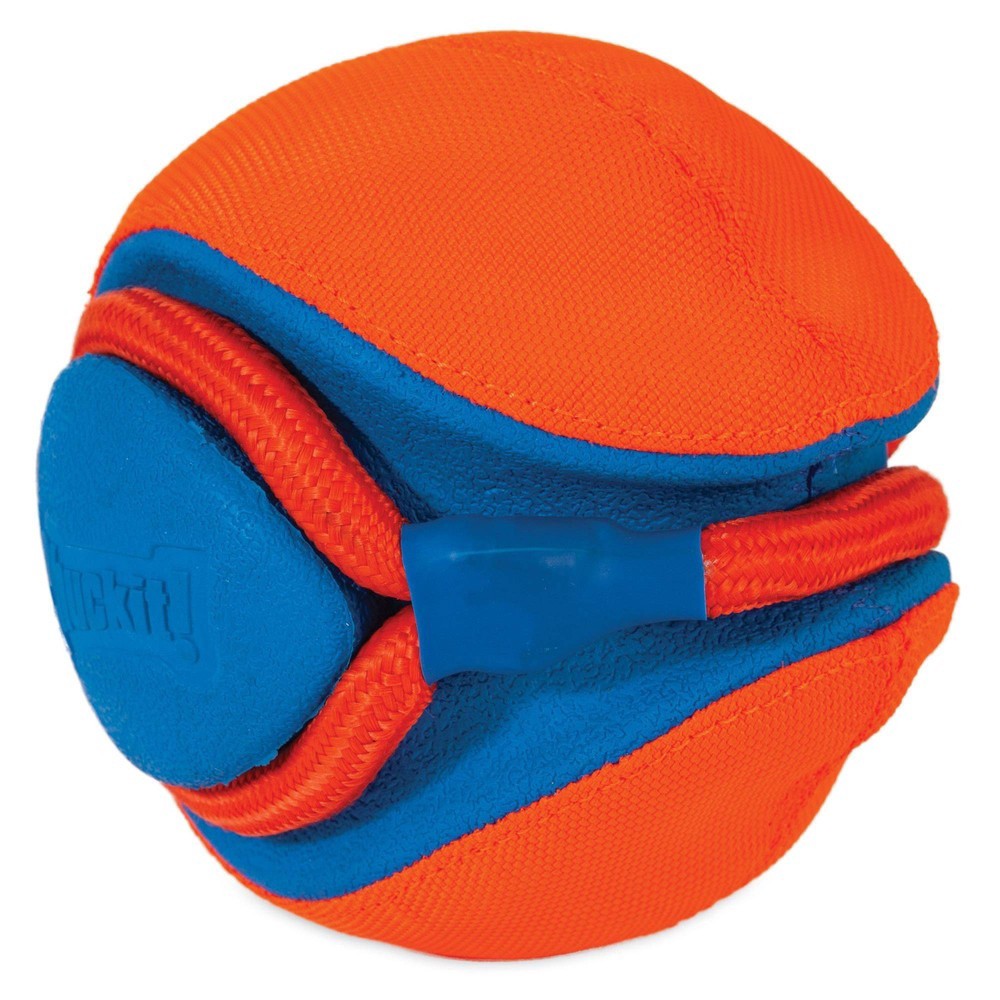 slide 2 of 6, Chuckit! Rope Fetch Dog Toy - Orange, MED