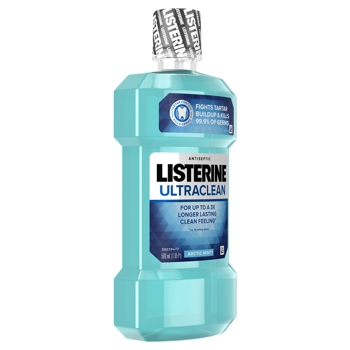 slide 2 of 7, Listerine Ultraclean Oral Care Antiseptic Mouthwash, Everfresh Technology to Help Fight Bad Breath, Gingivitis, Plaque & Tartar, ADA-Accepted Tartar Control Oral Rinse, Arctic Mint, 500 mL, 500 ml